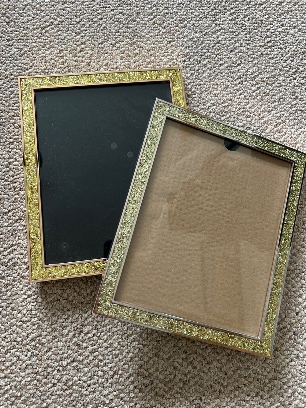 Kate Spade- Lenox Heavy Gold Glitter Picture Frames- x2